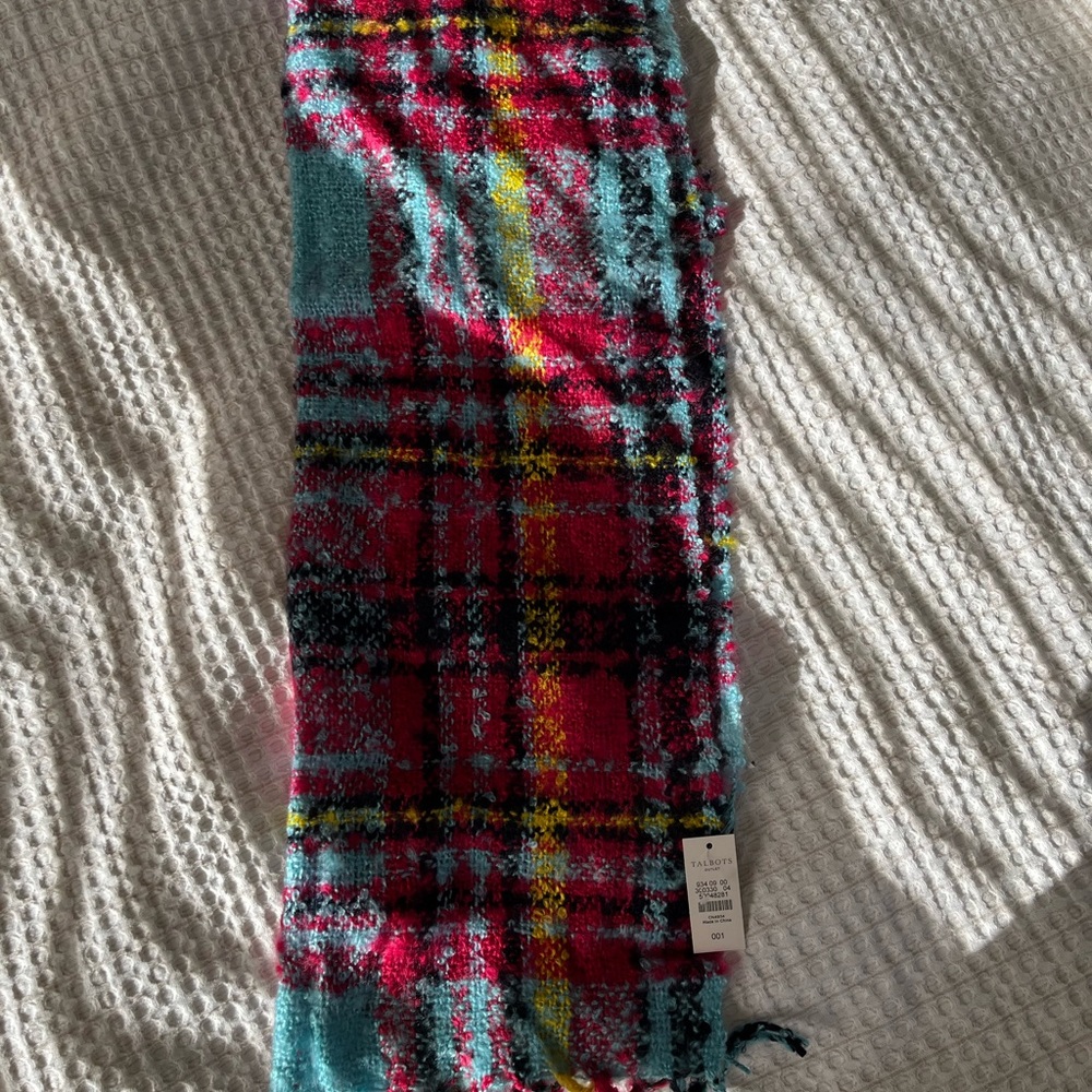 Colorful Plaid Scarf Talbots